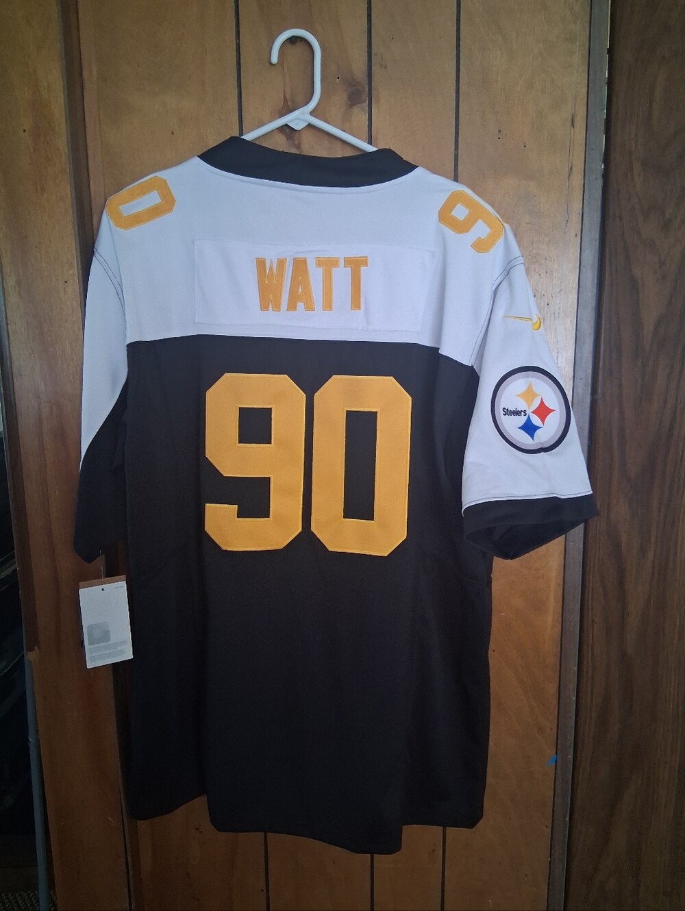 Mystery Sports Card With TJ Watt Pittsburgh Steelers Large Jersey